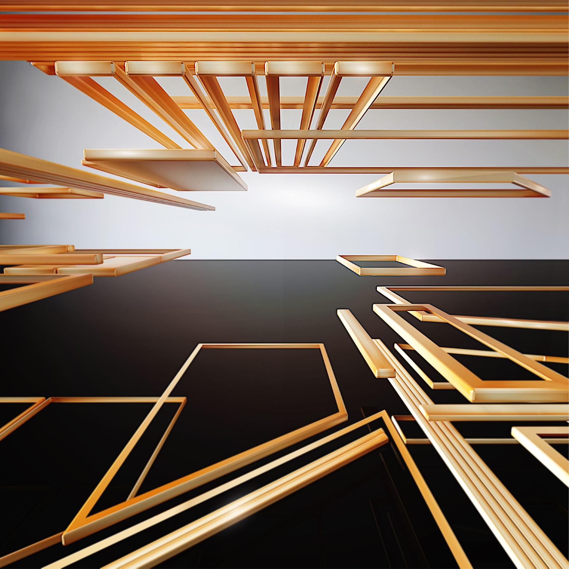 Abstract illustration, blurred colors business or technology background.