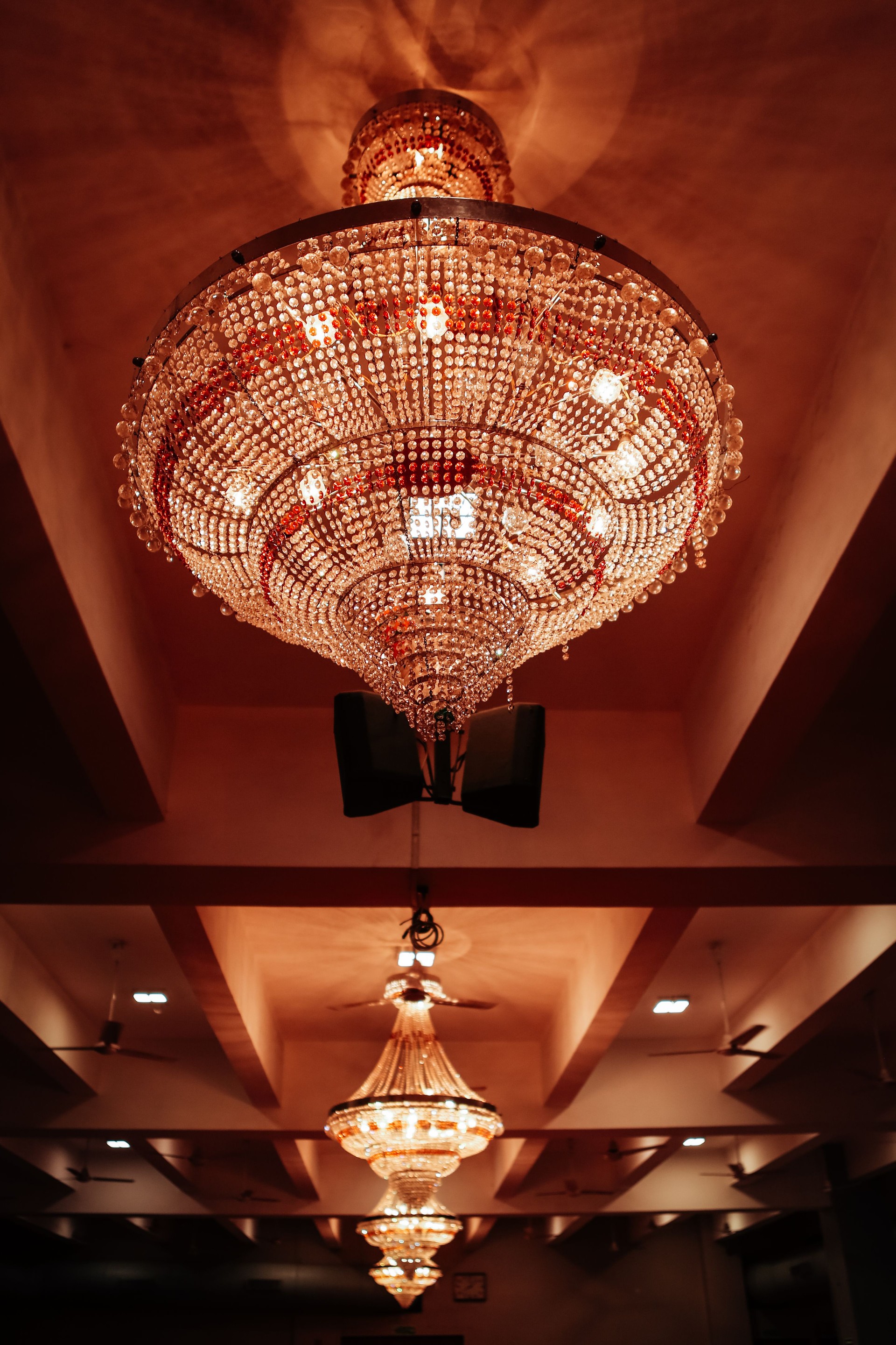 Illuminated elegant chandelier