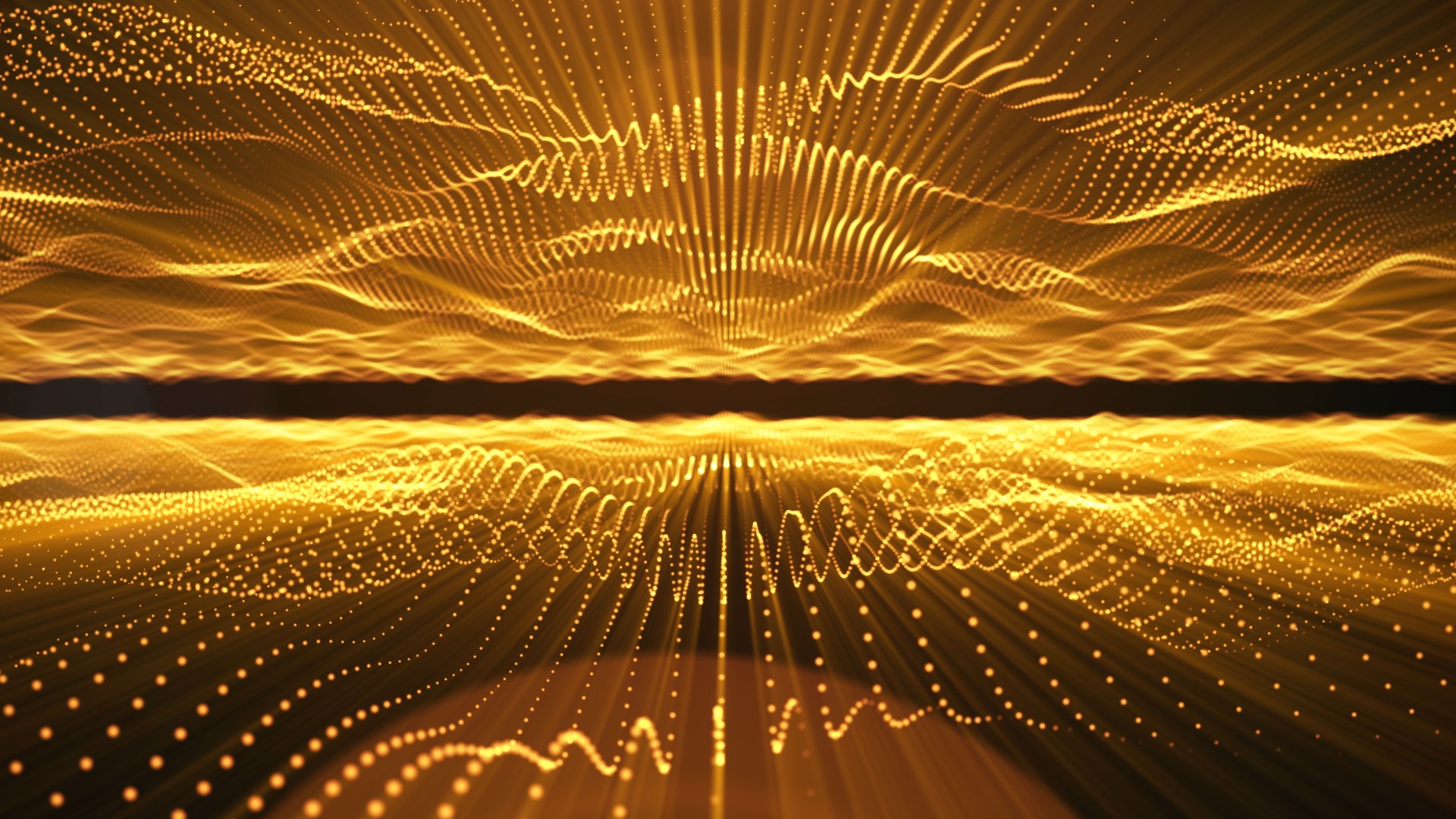 Abstract background wave particles form